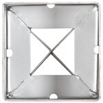 vidaXL Piquets au sol 12 Pièces Argenté 9x9x75 cm Acier galvanisé