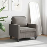 vidaXL Fauteuil Taupe 60 cm Tissu