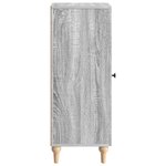 vidaXL Buffet Sonoma gris 33 x 34 5 x 90 cm Bois d'ingénierie