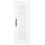 vidaXL Buffet haut Blanc 34 5x34x180 cm Bois d'ingénierie