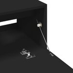 vidaXL Armoire d'évier noir 59x37x59 cm bois d'ingénierie