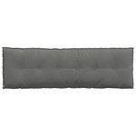 vidaXL Coussin de Dos Gris foncé 160 x 50 cm Tissu en microfibre