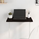 vidaXL Dessus de bureau marron foncé 60x40x2 cm bois chêne traité