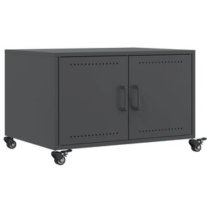vidaXL Table basse anthracite 68x50x43 5 cm acier