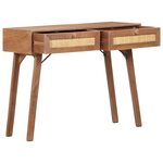 vidaXL Table console 100x35x76 cm Bois de manguier massif