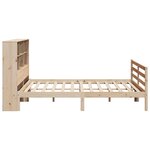 vidaXL Lit bibliothèque sans matelas 200x200 cm bois massif de pin