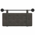 vidaXL Tête de lit suspendue Noir PU antique
