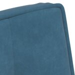 vidaXL Chaise de relaxation bleu 64x74x84 cm velours
