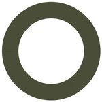 vidaXL Anneau d'Arbre Plat Vert Olive Ø60/90 cm Acier