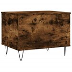 vidaXL Table basse Chêne fumé 60x44 5x45 cm Bois d'ingénierie