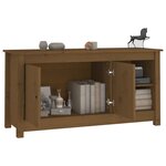 vidaXL Meuble TV Marron miel 103x36 5x52 cm Bois de pin massif