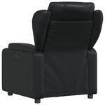 vidaXL Fauteuil inclinable Noir Similicuir