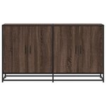 vidaXL Buffet chêne marron 134x35x76 cm bois d'ingénierie