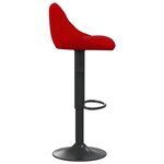 vidaXL Tabouret de bar Rouge bordeaux Velours