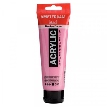 Peinture acrylique en tube - rose quinacridone clair - 120ml - amsterdam