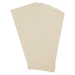 Paquet 100 Fiches Intercalaires Horizontales Unies Perforées Forever - 105x240mm - Ivoire - X 12 - Exacompta