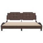 vidaXL Cadre de lit sans matelas marron 180x200 cm similicuir