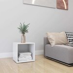 vidaXL Meuble TV Blanc 37x35x37 cm Bois d’ingénierie