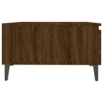 vidaXL Table basse Chêne marron 90x60x35 cm Aggloméré