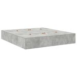 vidaXL Lit avec rangement gris béton 180x200 cm