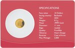Pièce de monnaie en Or 10 Dollars g 0.5 Millésime 2025 Small Gold Coin HEART OF GOLD