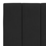 vidaXL Cadre de lit avec tête de lit Noir 140x190 cm Velours