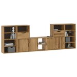 vidaXL Meubles TV 5 Pièces avec rangement ODDA bois de pin massif