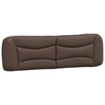 vidaXL Cadre de lit sans matelas Hvar marron 180x200 cm similicuir