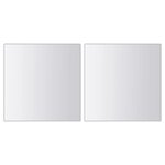 vidaXL Carreaux de miroir 48 Pièces Carré Verre