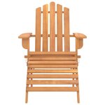 vidaXL Chaises Adirondack de jardin repose-pieds 2 Pièces Bois d'acacia