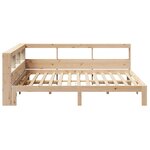 vidaXL Lit bibliothèque sans matelas 150x200 cm bois massif de pin