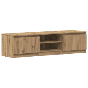 vidaXL Meuble TV chêne artisanal 140x40x36 cm bois d'ingénierie