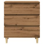 vidaXL Buffet chêne artisanal 60x35x70 cm bois d'ingénierie