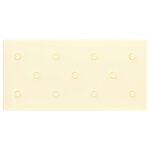 vidaXL Panneaux muraux 12 Pièces Crème 60x30 cm Similicuir 2 16 m²