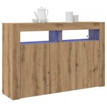 vidaXL Buffet Chêne artisanal 116 x 30 x 75 cm Bois d'ingénierie