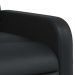 vidaXL Fauteuil inclinable Noir Similicuir