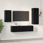 vidaXL Ensemble meuble TV 4 Pièces Chêne noir 30 5 x 30 x 90 cm