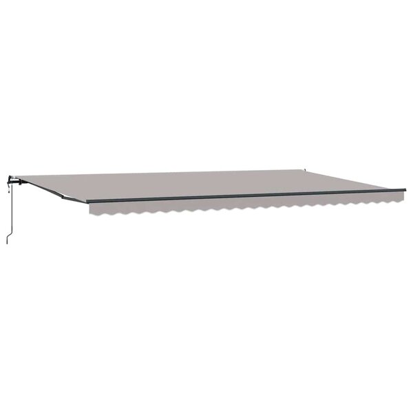 vidaXL Auvent Rétractable Gris clair 600 ×300 cm tissu