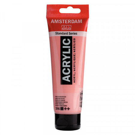 Peinture acrylique en tube - rose venise - 120ml - amsterdam