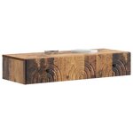 vidaXL Table d'appoint murale 87 5 x 34 5 x 17 cm Bois d'ingénierie