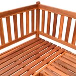 vidaXL Banc d'angle de jardin avec coussins 150cm Bois d'acacia massif