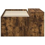 vidaXL Lit haut pour enfants avec bureau Chêne fumé 90 x 200 cm