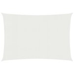 vidaXL Voile d'ombrage 160 g/m² Blanc 2 5x3 5 m PEHD