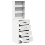 Highboard vidaXL Blanc 40x41x135 cm Bois d'ingénierie