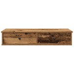vidaXL Étagère murale avec tiroirs vieux bois bois d'ingénierie