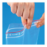 Sachet plastique zip transparent 60 microns raja 10x25 cm