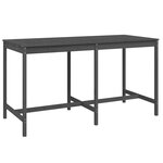 vidaXL Ensemble de bar de jardin 9 Pièces gris bois de pin massif