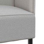 vidaXL Canapé à Haut Dossier Gris nuage 109 x 56 x 121 cm tissu