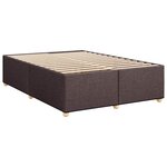 vidaXL Sommier à lattes de lit avec matelas Marron foncé 140x190 cm