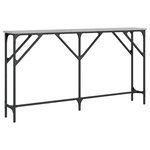 vidaXL Table console sonoma gris 140x23x75 cm bois d'ingénierie